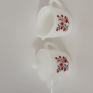 Fire King Primose Cream and Sugar set